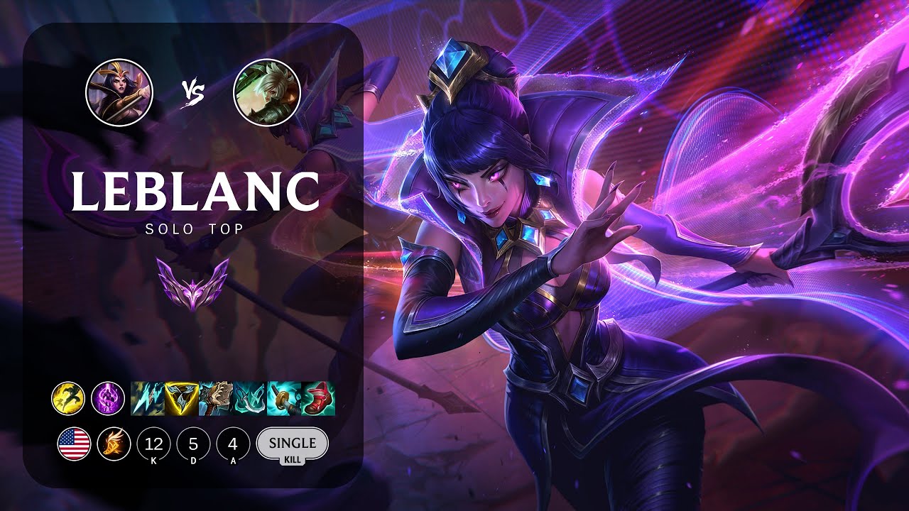 LeBlanc Top vs Riven - NA Master Patch 13.24