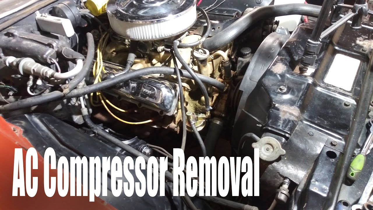 72 Cutlass AC Compressor Removal