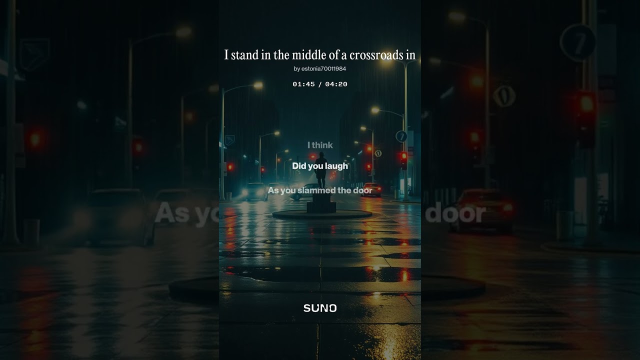 I stand in the middle of a crossroads in