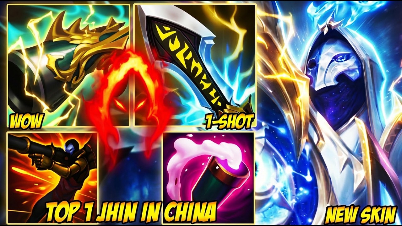 WILD RIFT CHINA TOP 1 JHIN - PRESTIGE SELECT DARK COSMIC JHIN PAY TO WIN?! (NEW SKIN)