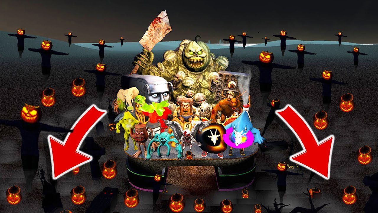 Spartan Kicking ALL Italian Brainrot Memes on Halloween – Garry’s Mod!