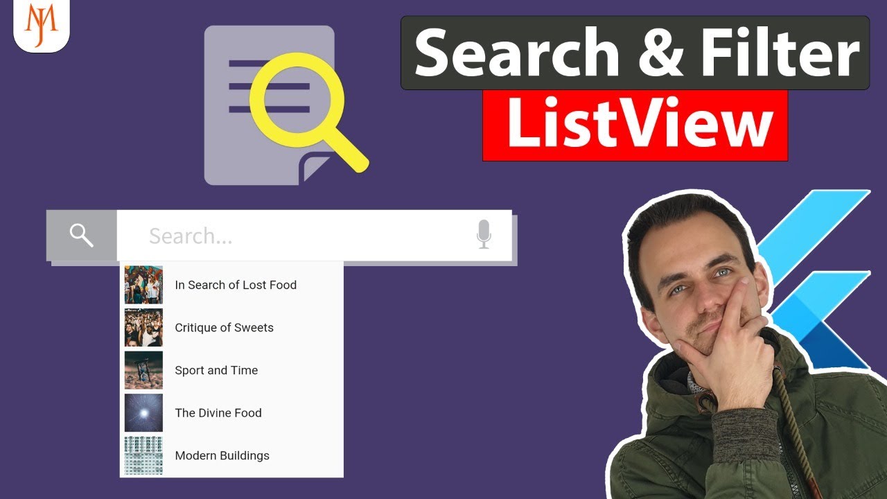 Flutter Tutorial - Search & Filter ListView [2022]