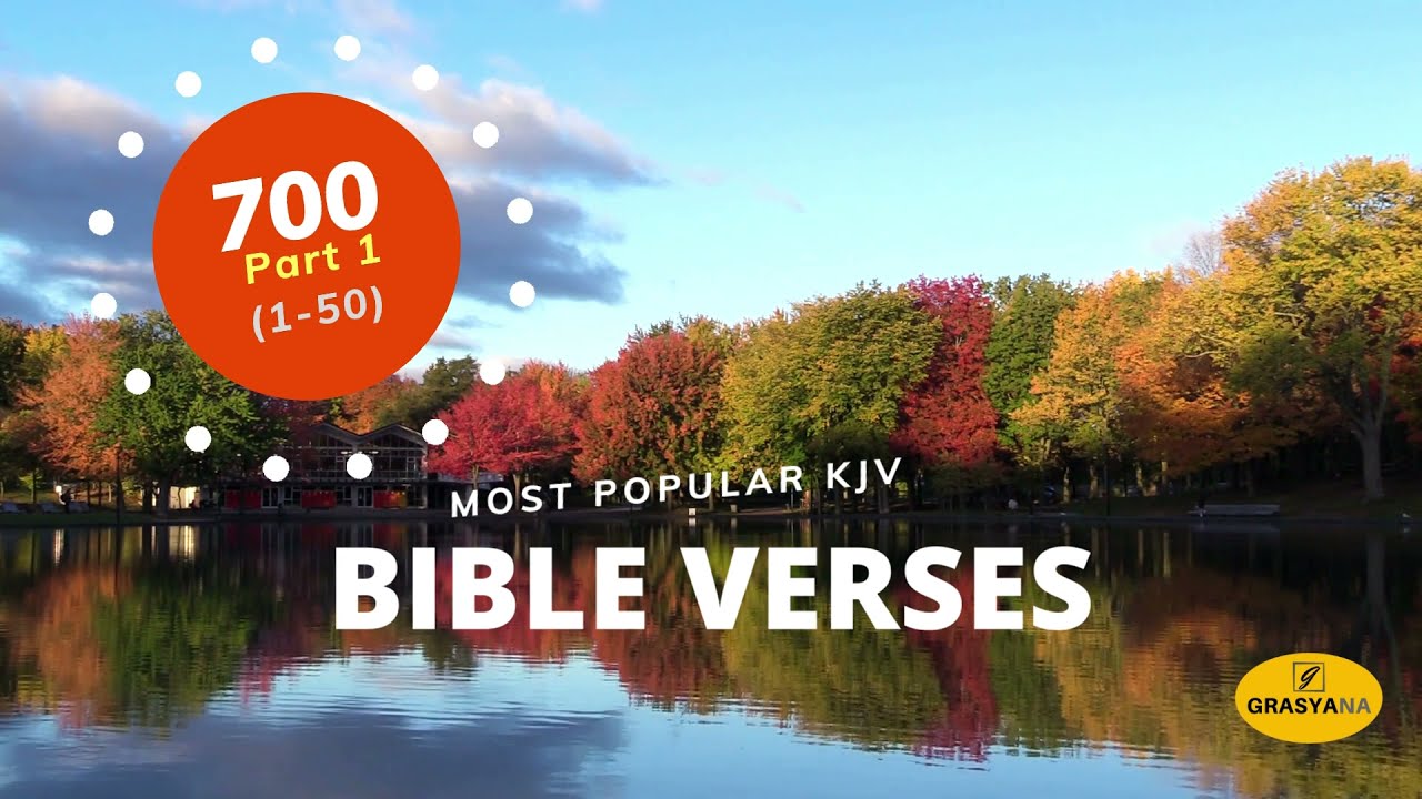 700 Most Popular BIBLE Verses. Part 1 (1-50). KJV (King James Version)