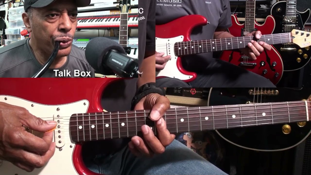 A REAL MOTHER FOR YA Johnny Guitar Watson Guitar Cover w Talk Box - LESSONS @EricBlackmonGuitar