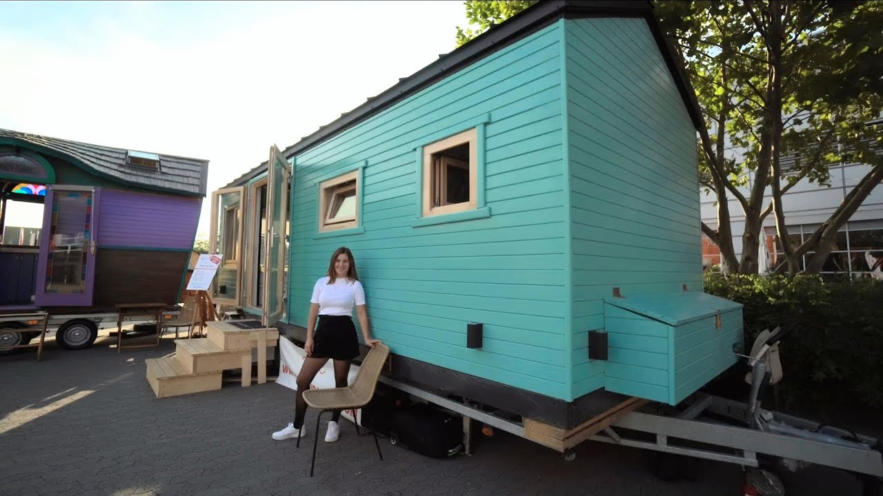 Nur 42.000 €! Das XL-2 ZKB Tinyhouse! Echte Wohnwagen Zulassung + Wohnwagen Breite! Anmeldung in D!