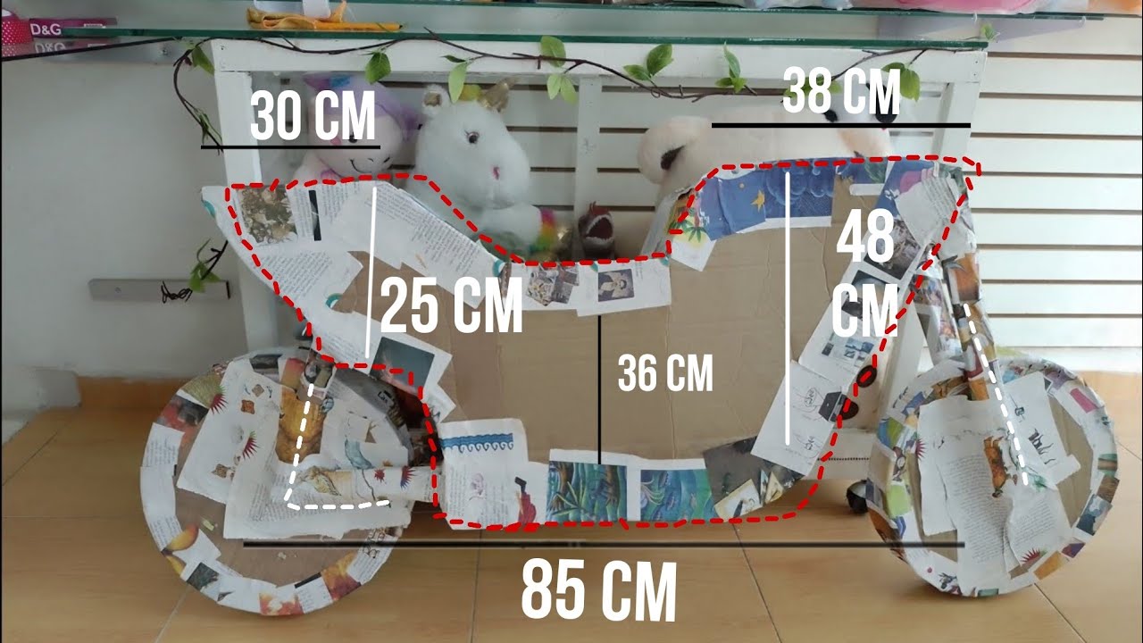 3D МОТОЦИКЛ ПИНЬАТА (часть 1)