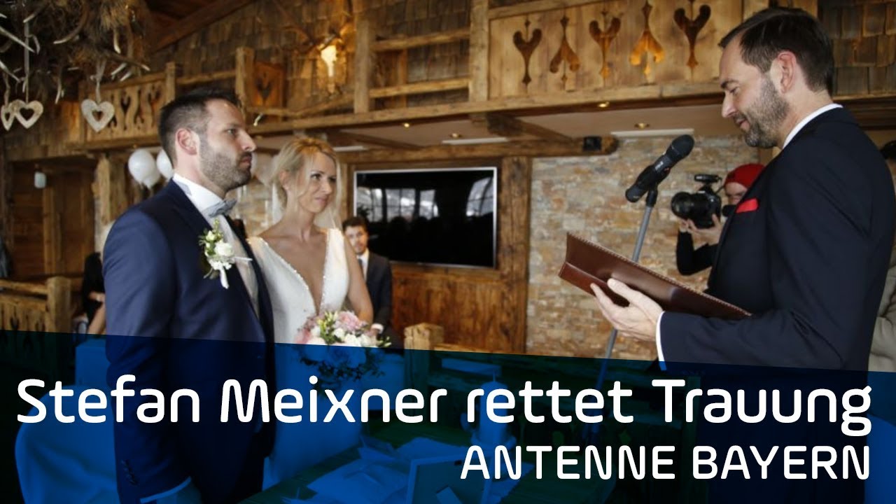 Stefan Meixner als Trauredner von Melanie und Basti | ANTENNE BAYERN