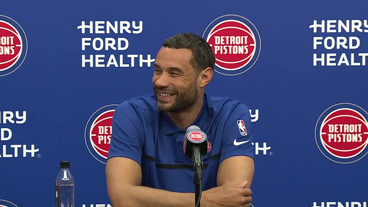 'Hell of a season for us.' Pistons President Trajan Langdon holds end-of-season press conference