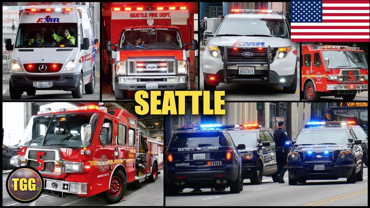 [Seattle] Fire Trucks, Police Cars & Ambulances!