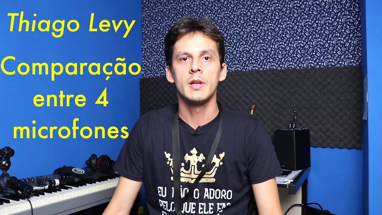 Thiago Levy - Comparação 4 microfones AT 2020, Behringer C2, Shure SM 57 e AKG C 519