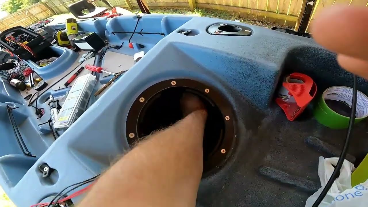 Super Easy HACK To Run Electrical Wire In A Kayak/Boat