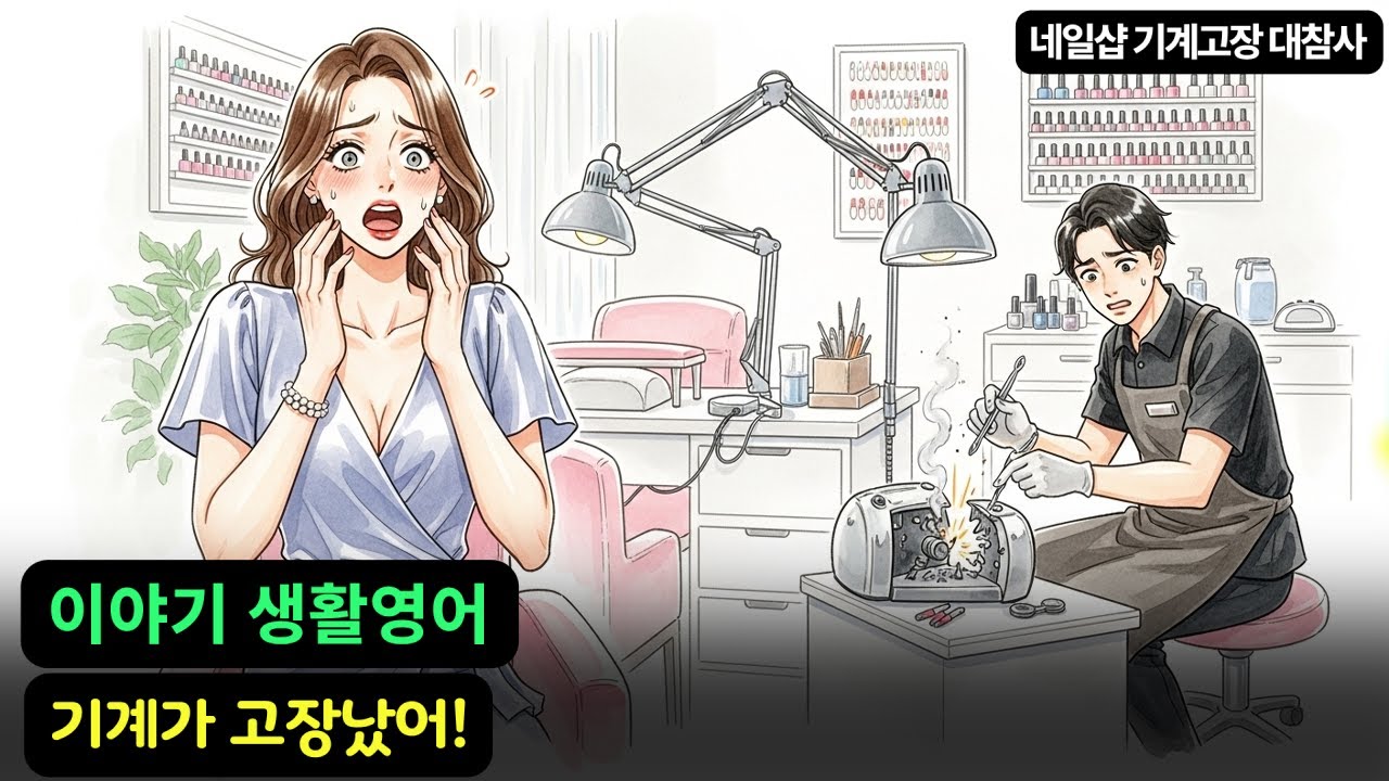 생활영어 이야기 | 네일샵 기계고장 대참사 | 구간 영어 듣기 연습 | 상황별 영어회화 | 자면서듣는 영어 (62)