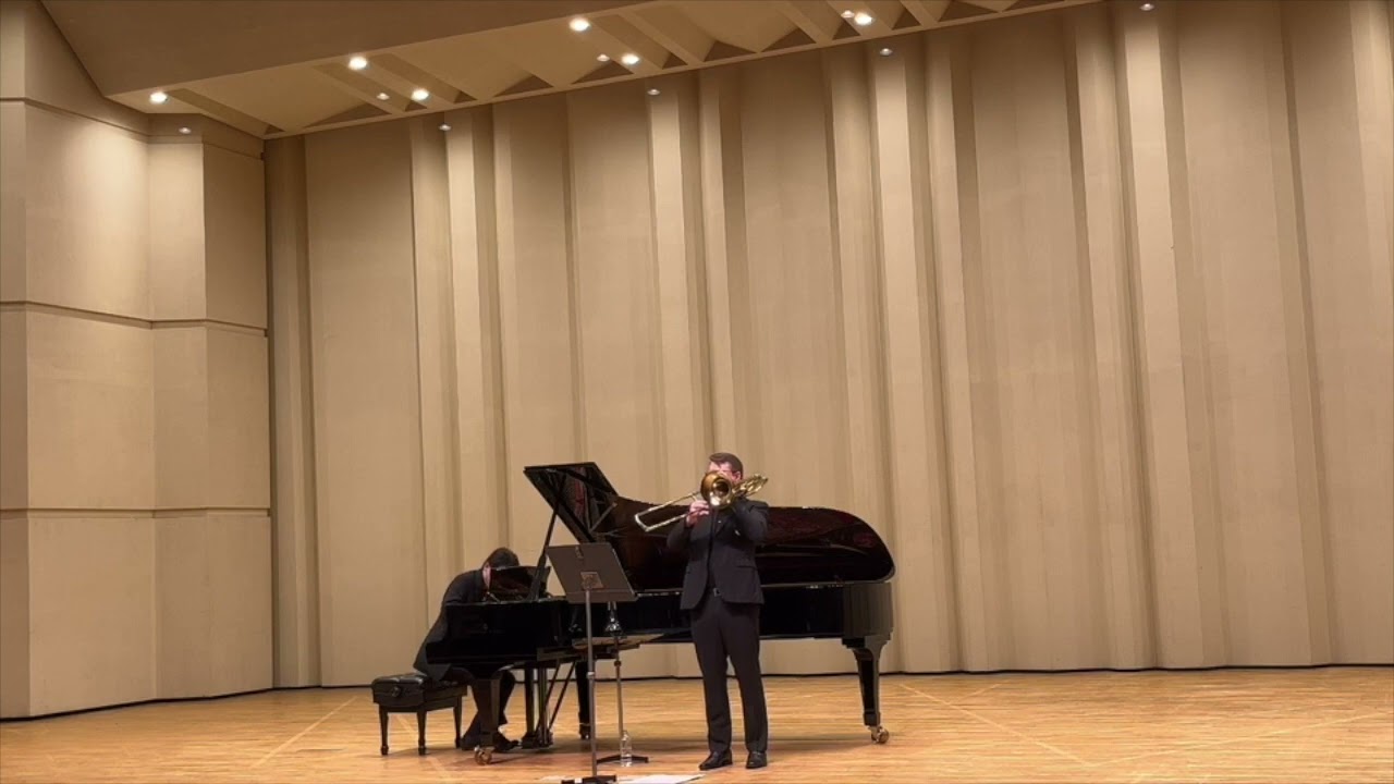 Bourgeois Trombone Concerto Op  114 with Colin Williams and Kosuke Akimoto