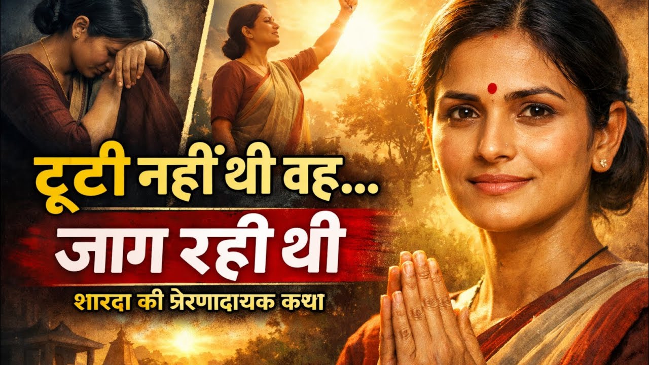 टूटी नहीं थी वह… जाग रही थी | शारदा की प्रेरणादायक कथा”||“Not Broken, Just Awakening |