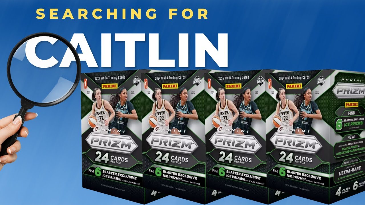 Hunting for Caitlin Clark! Opening 4 2024 Panini Prizm WNBA Blaster boxes.