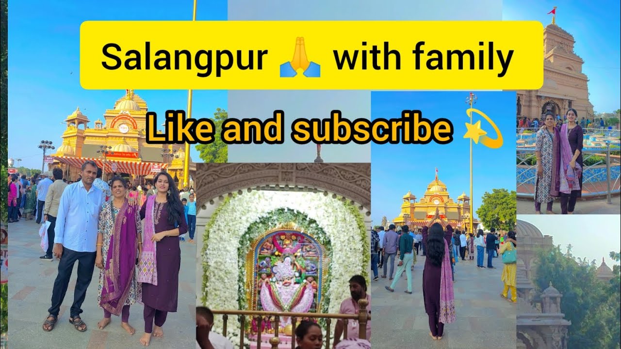salangpur BajarangBali na darshan karva gya 🙏 with family 💫