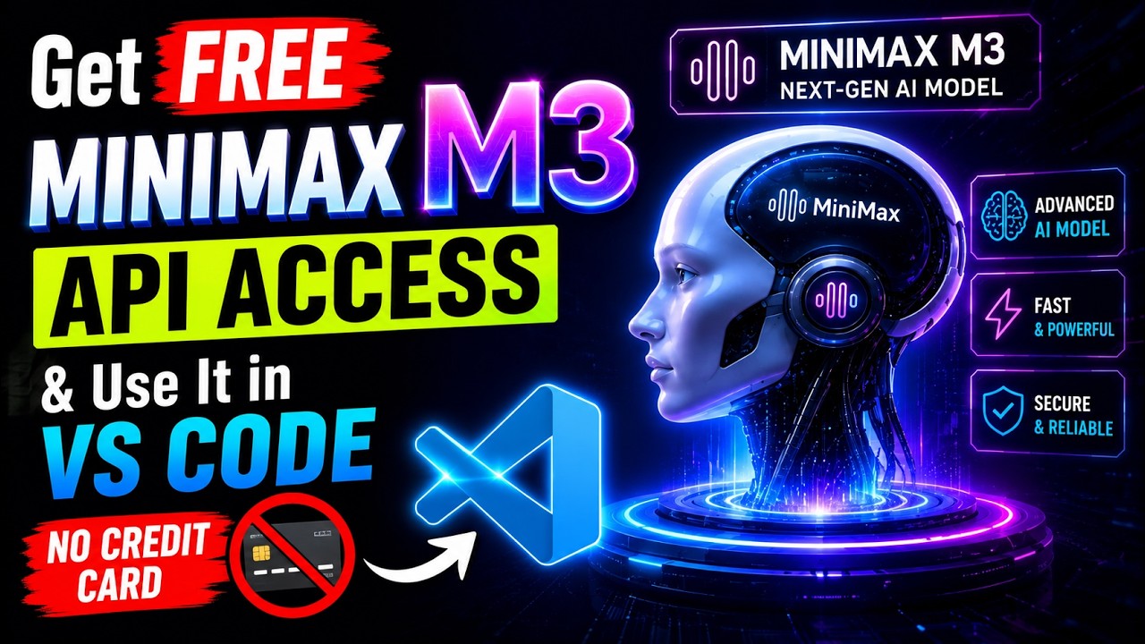 Получите БЕСПЛАТНЫЙ доступ к API MINIMAX M3 и используйте его в VS Code (без кредитной карты)