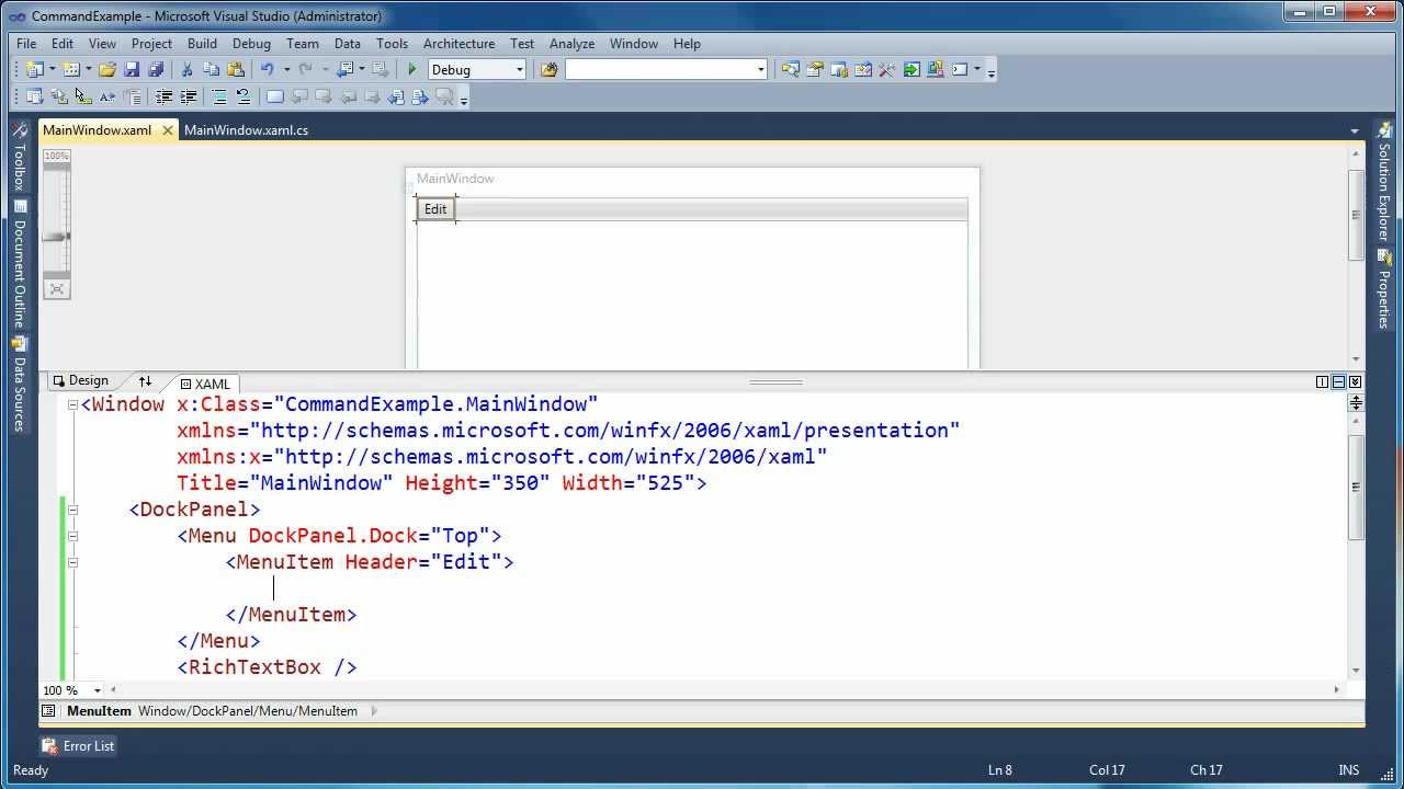 Using the built in ApplicationCommands in WPF