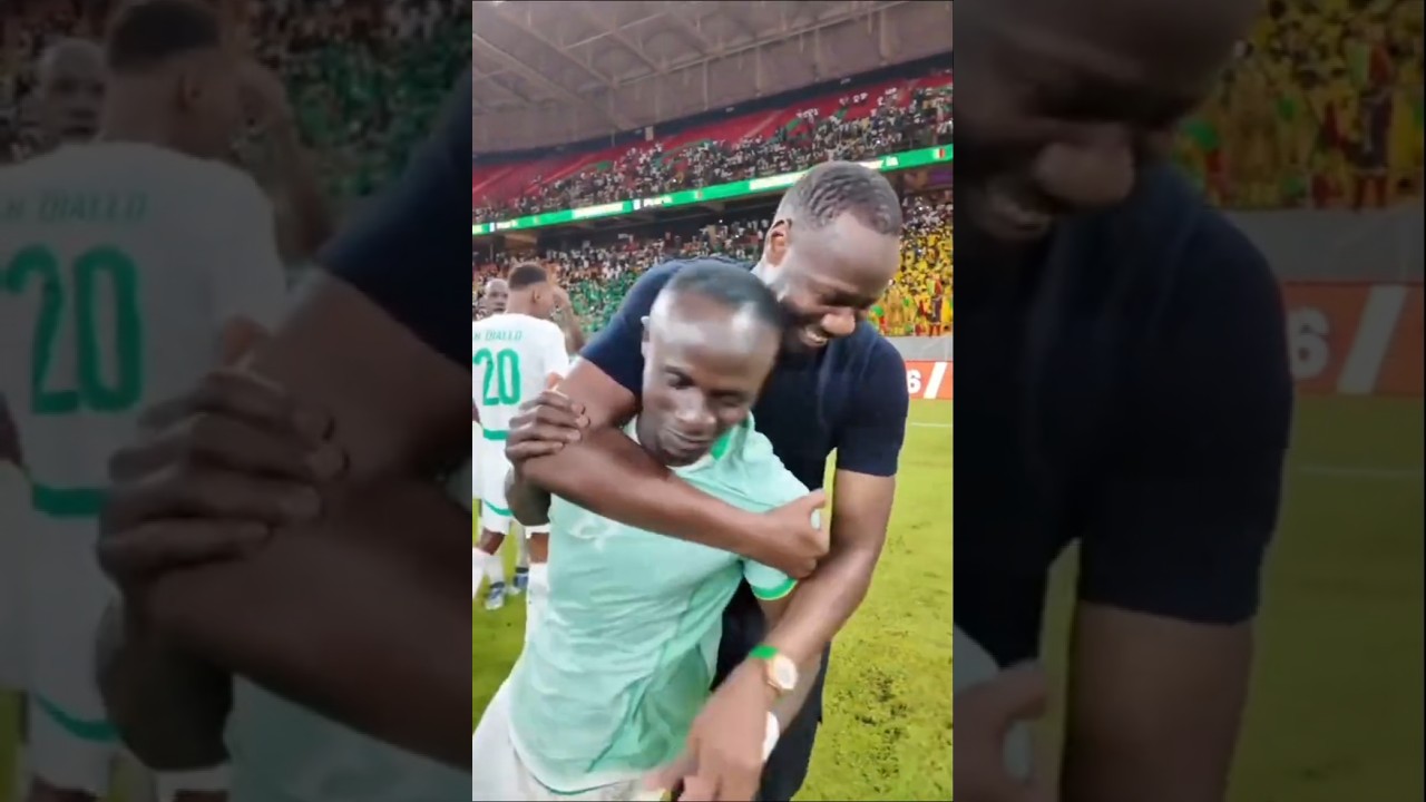 Sadio et Pape Thiaw apr&eacute;s le match🥰 #sadiomane #fsf #senegal #dakar #shortviral