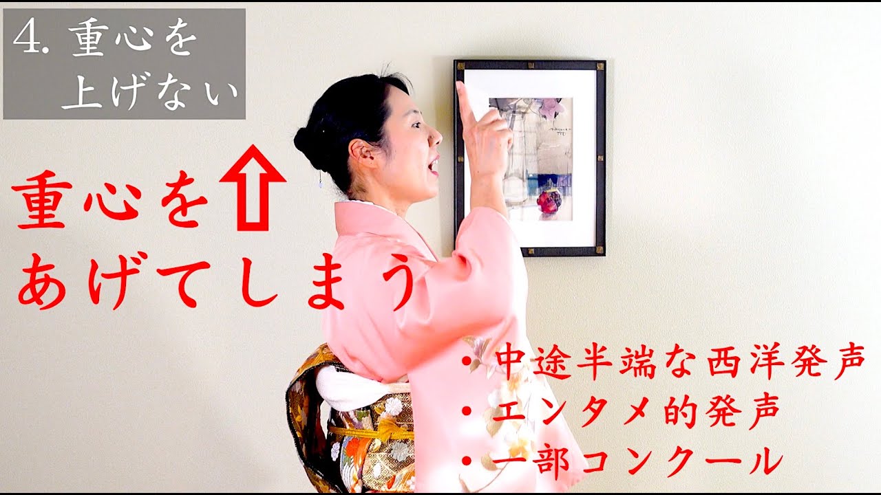 日本人のための喉を痛めない発声　４つのポイント/和の発声法®️