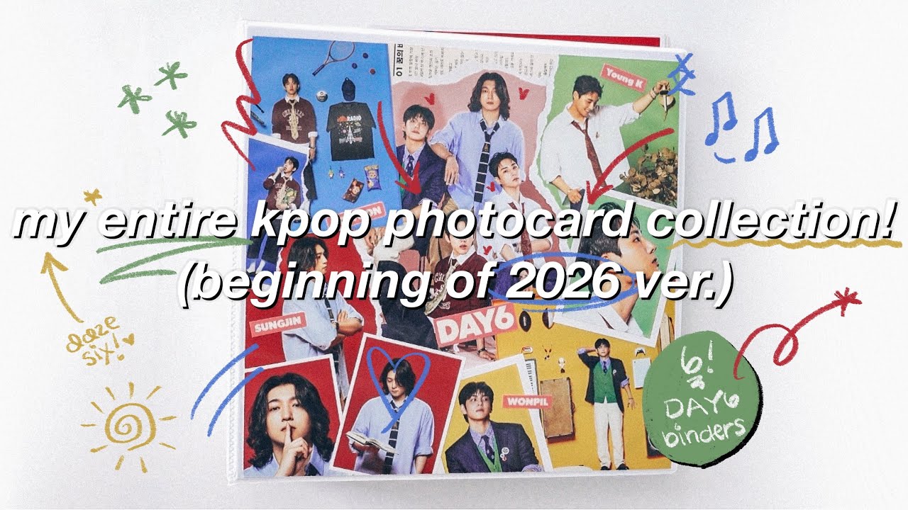 my entire #kpop #photocard collection! [beginning of 2026 ver] feat. six #day6 binders #데이식스 #포카 