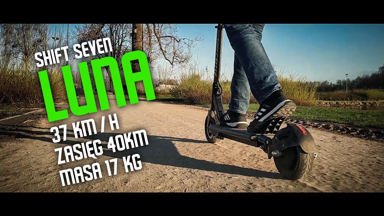 Hulajnoga Elektryczna Shift Seven Luna - sportowe zacięcie połączone z wygodą użytkowania!