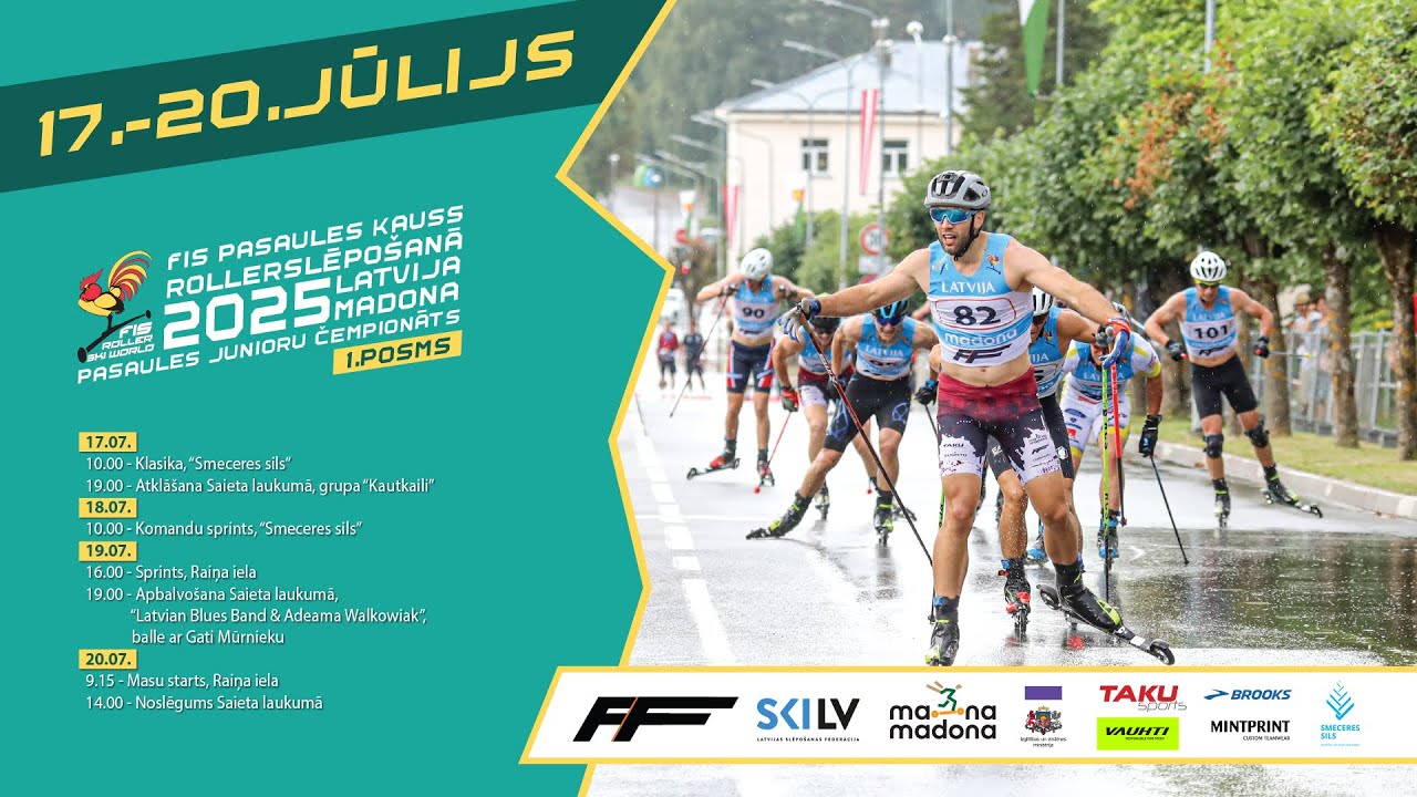 FIS Rollerski World Cup 2025 Madona, Sprint JW, SW, JM, SM - Qualification , QF, SF, Finals