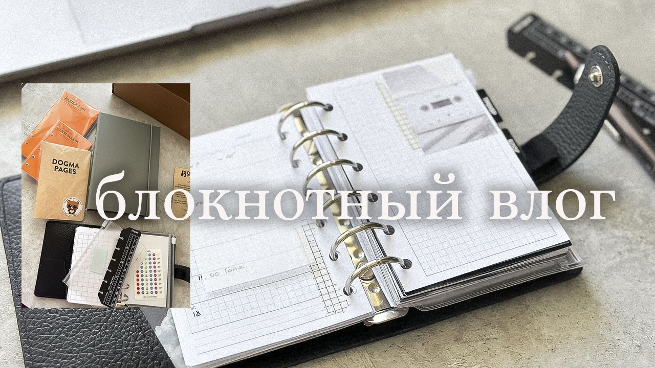 блокнотный влог ✨ посылка от Догмы, оформляем планер