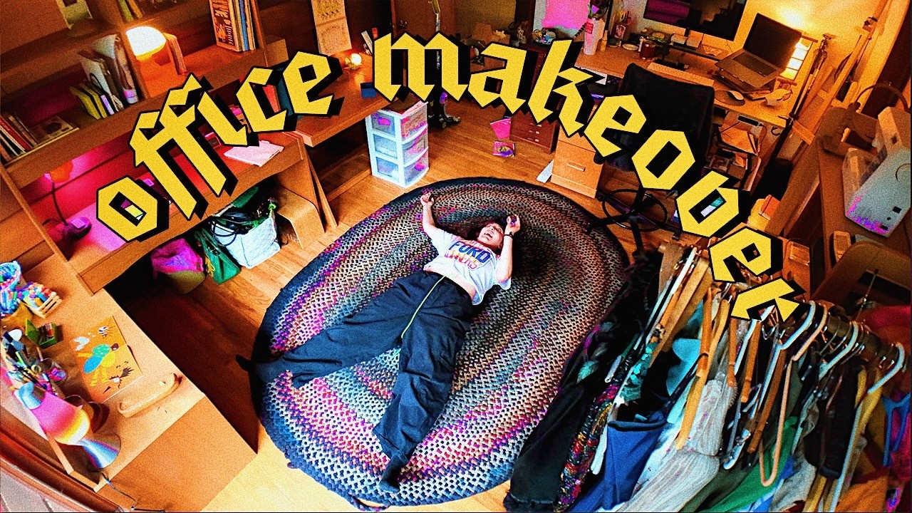 a thrifted office makeover & tour - rearranging & decluttering for my LIFE