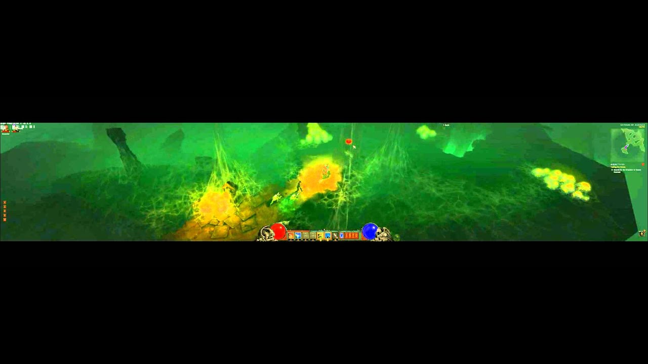 Diablo 3 (Witch Doctor Gameplay) - SLI GTX 680's - Triple Monitors Nvidia Surround (4)