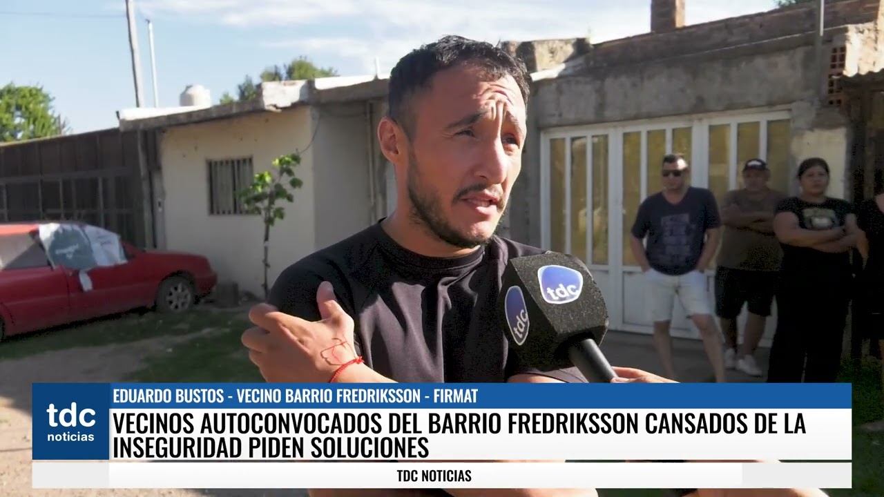 FIRMAT | VECINOS AUTOCONVOCADOS DEL BARRIO FREDRIKSSON CANSADOS DE LA INSEGURIDAD PIDEN SOLUCIONES
