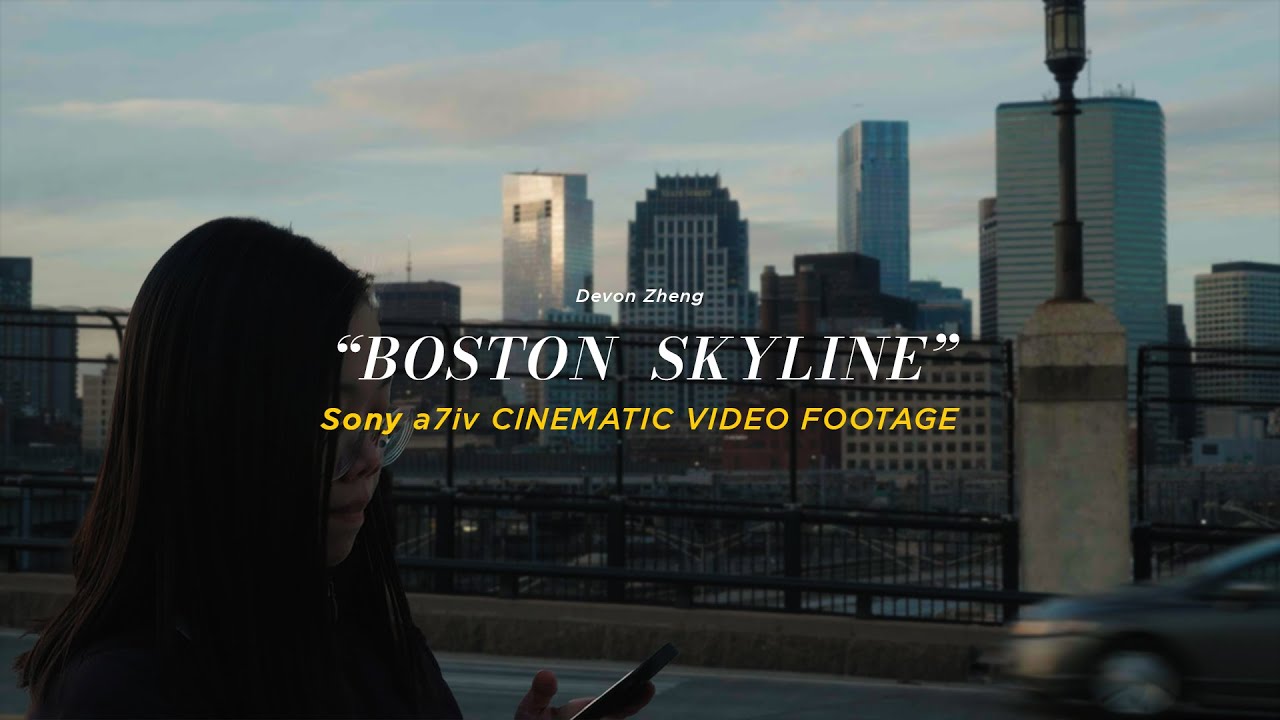 Boston Skyline | Travel Film | Film Emulation | Cinematic Video Footage: Sony a7iv w. 16-35 GM