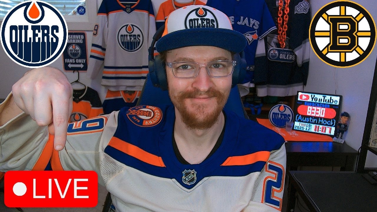 EDMONTON OILERS VS BOSTON BRUINS LIVE | OILERS FAN REACTION & COMMENTARY