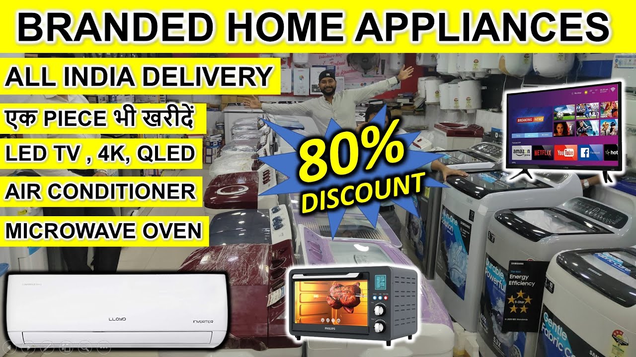 Cheap Electronics Home Appliances @ 80% Off | AC, Washing Machine, RO, LED TV, Oven, Geaser| Delhi