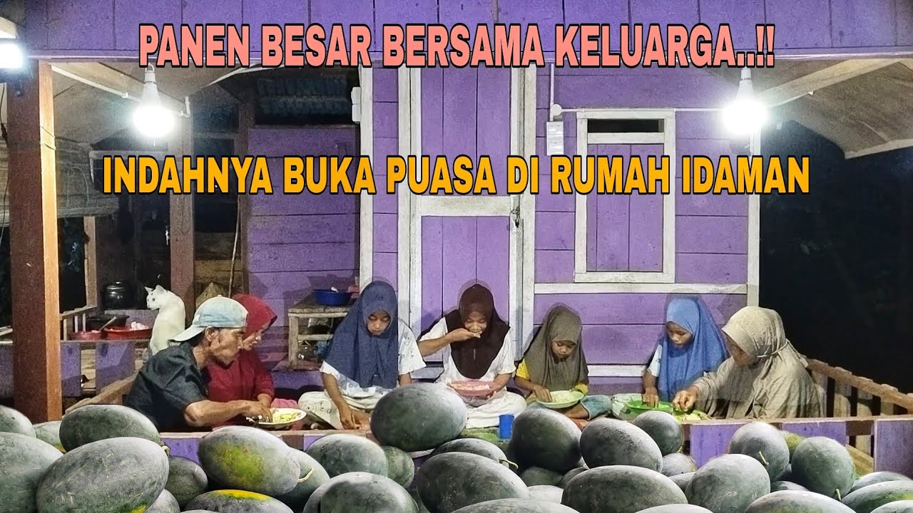 PANEN BUAH SEGAR BERSAMA KELUARGA..!! INDAHNYA SUASANA BUKA PUASA DI RUMAH IDAMAN