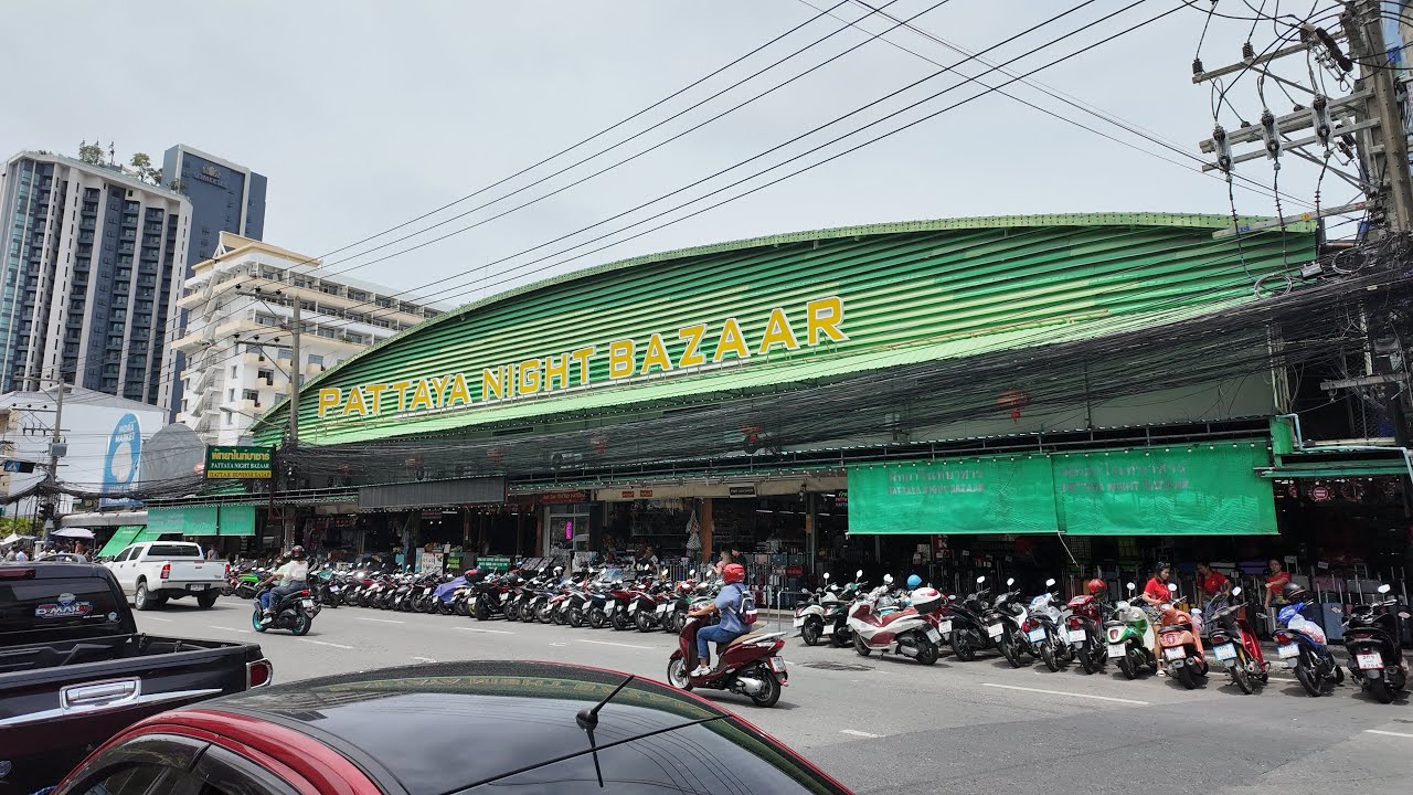 Pattaya Night Bazaar, Thailand 4K 60FPS