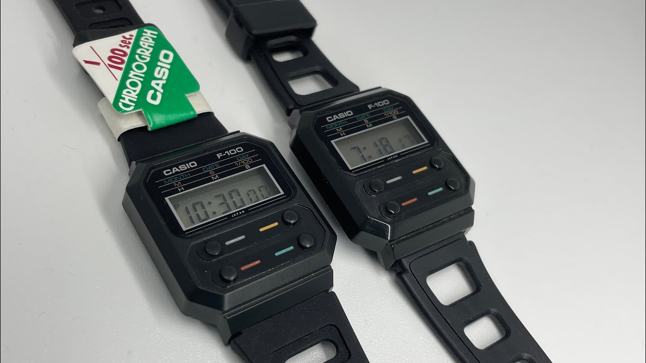 Casio F-100 new VS used
