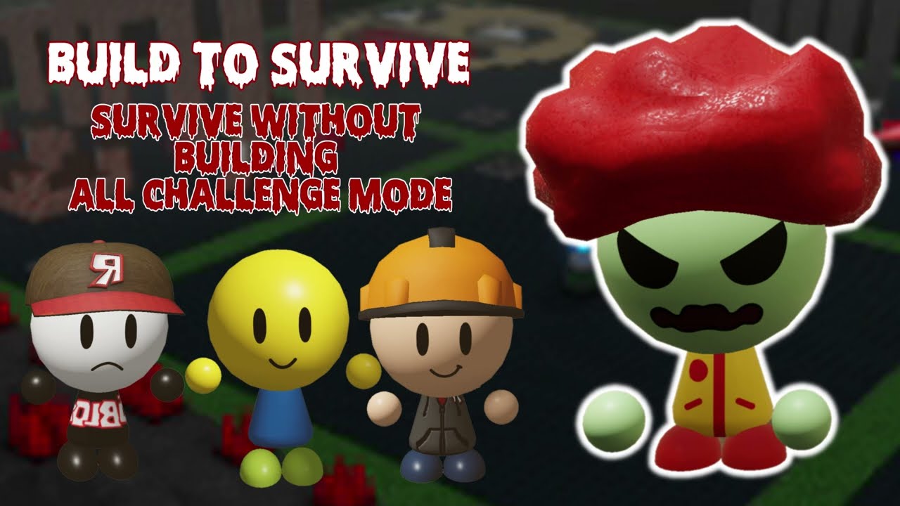 Surviving all Challenge Modes without BUILDING in BUILD TO SURVIVE Tower Heroes + (Zombie Contract)