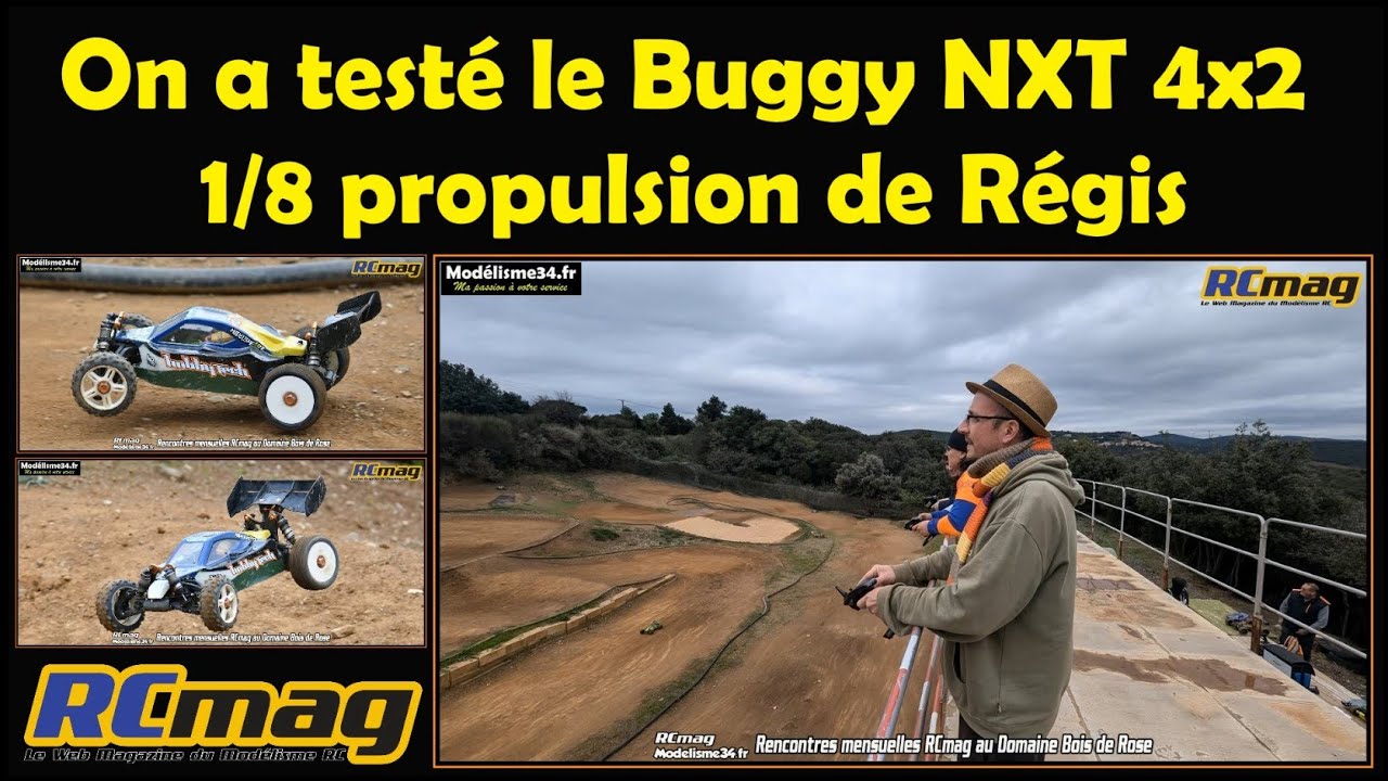 On a testé le buggy NXT 4x2 1/8 propulsion de Régis