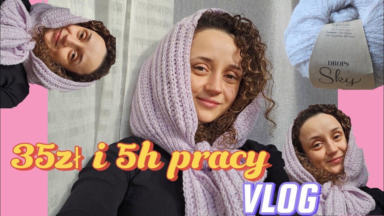 Wełniana balaclava/kaptur na szydełku za 35 zł! - vlog szydełkary