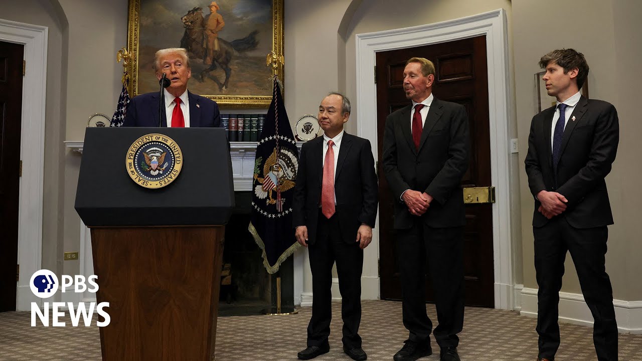 WATCH: Trump holds 1st news conference, announcing major AI investment