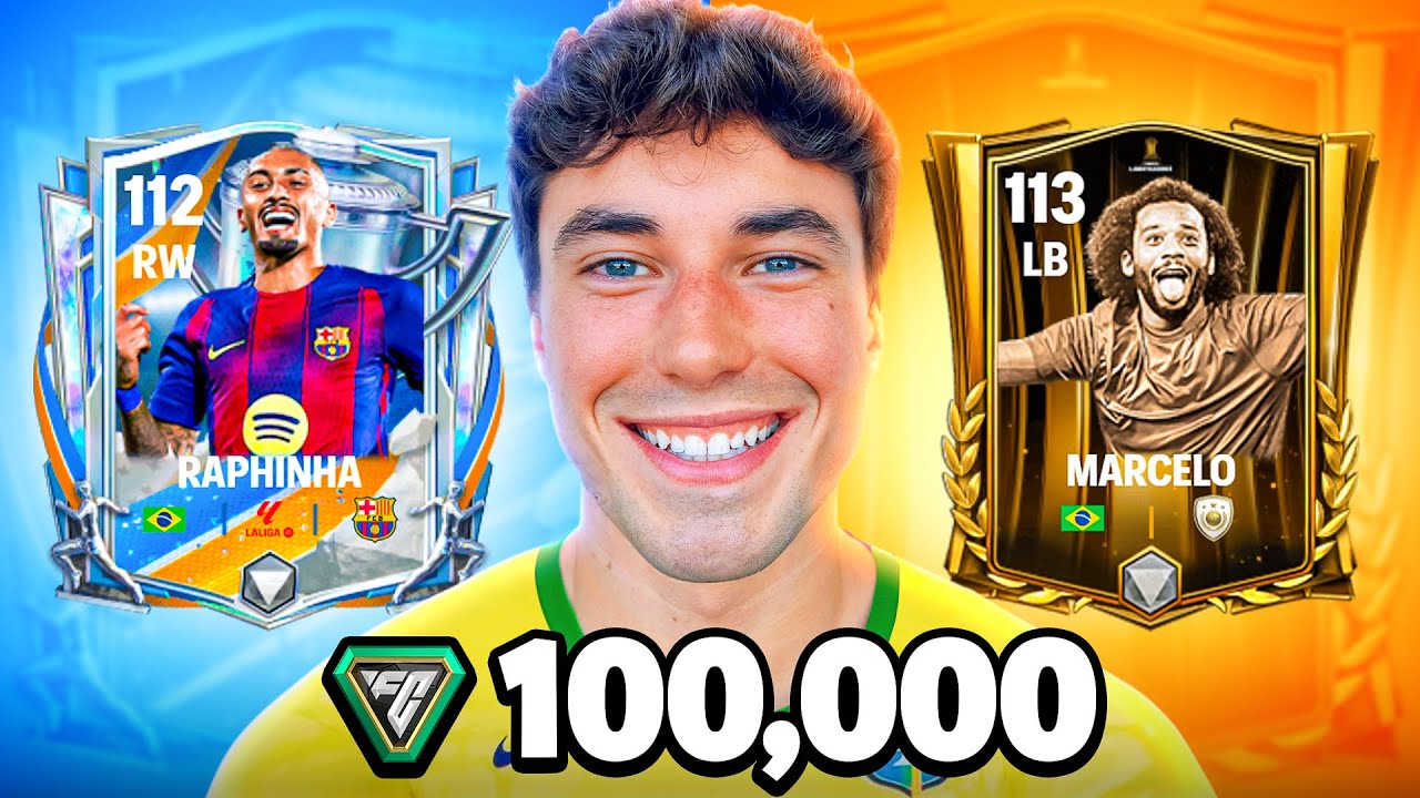 Открытие пакета 100 000 очков ФК КОНМЕБОЛ в FC MOBILE