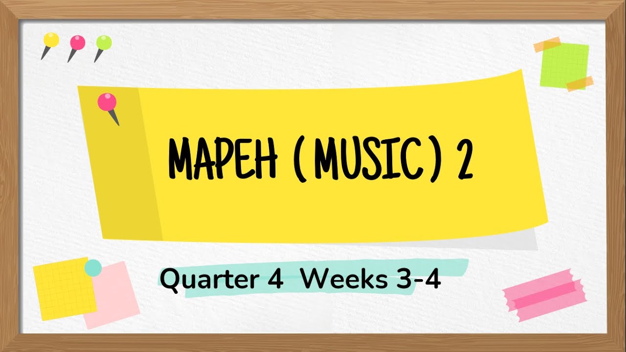 MUSIC 2 Q4 W3-4 PAGKILALA SA TEKSTURA NG MUSIKANG NAPAKINGGAN