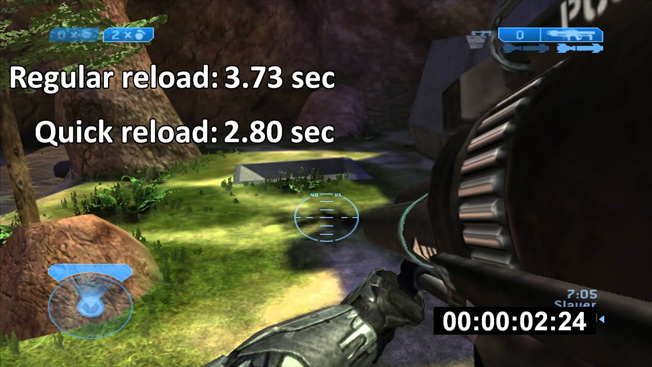 Halo 2 Quick Reload and Regular Reload Comparison