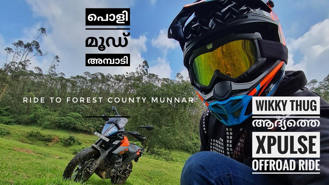 Forest County Munnar | Wikky Thug Offroading Xpulse | Crashing The Brand New xpulse |
