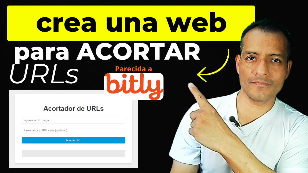 ✍️ Crea una 🌏 página WEB parecida a Bitly con INTELIGENCIA ARTIFICIAL 🤖 Juan Lima
