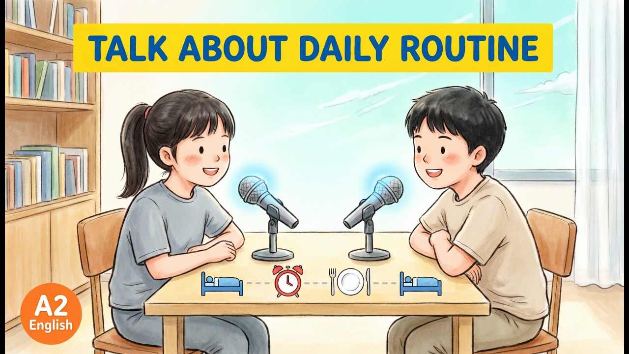 Daily Routine: A2 English Listening Practice and Vocabulary