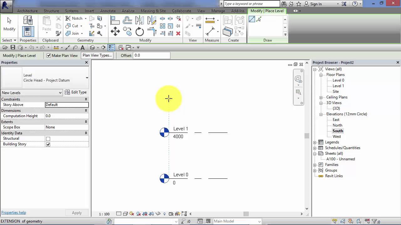 Module 3: Unit 4: Revit Architecture: Levels