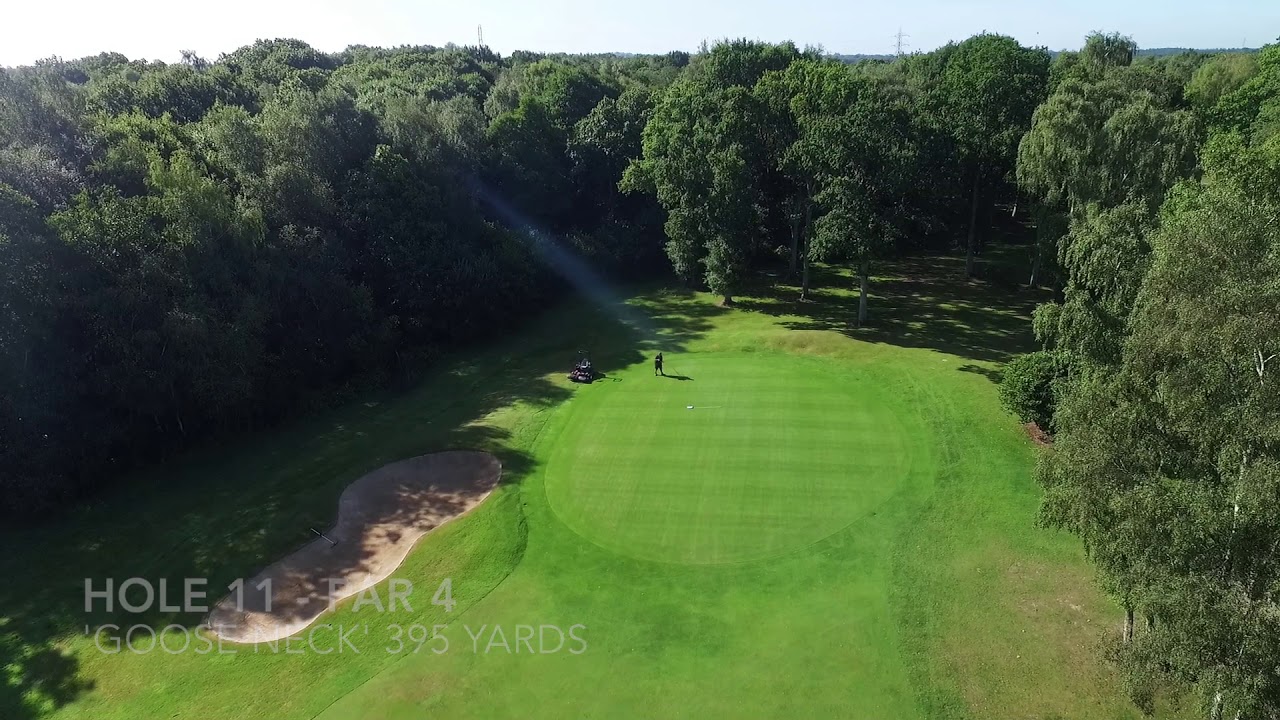 Copthorne Golf Course. Fly over Hole by Hole.