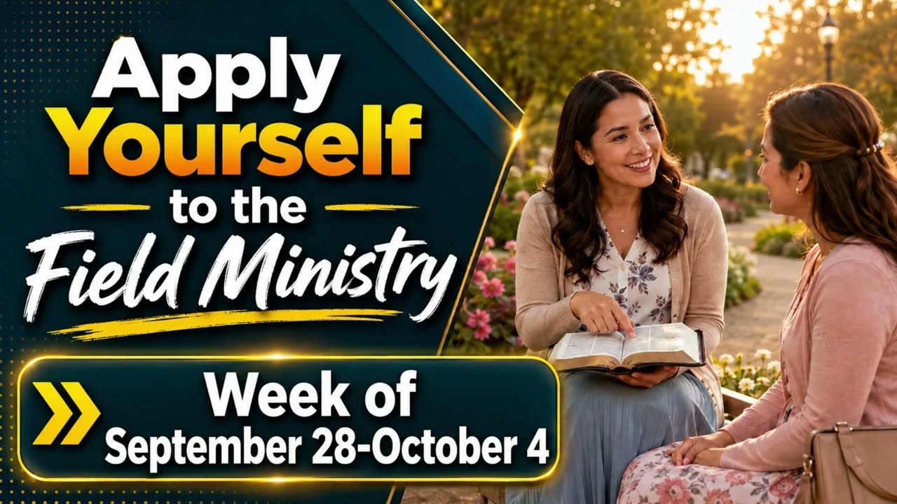 Apply Yourself to the Field Ministry for the week of September 28 to October 4, 2026